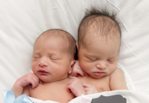 Newborn twins.