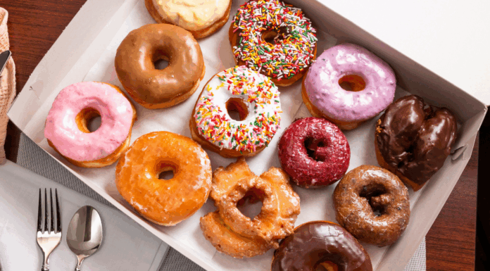 Donuts in a box.