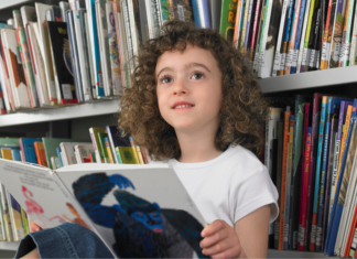 Rediscovering the Magic of Reading A girl struggling to read.