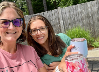 Two aging moms.
