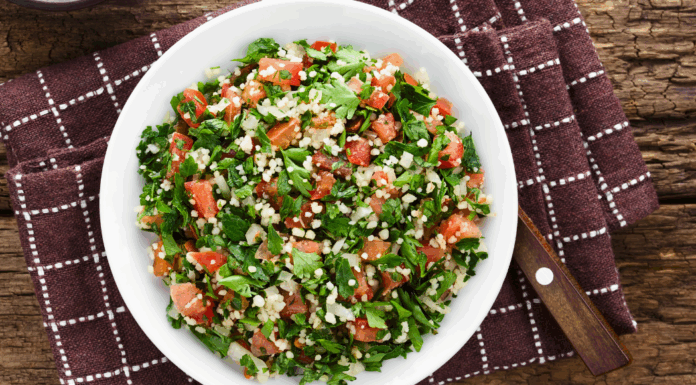 A chopped salad.