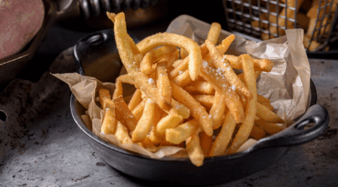 A plate of truffle fries.