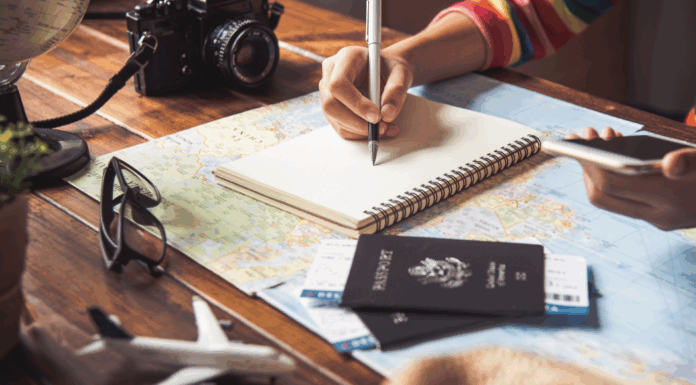 Planning a family vacation.