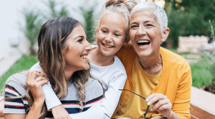 Three generations of women.