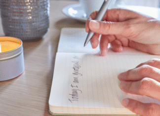 Writing all the things you can be grateful for.