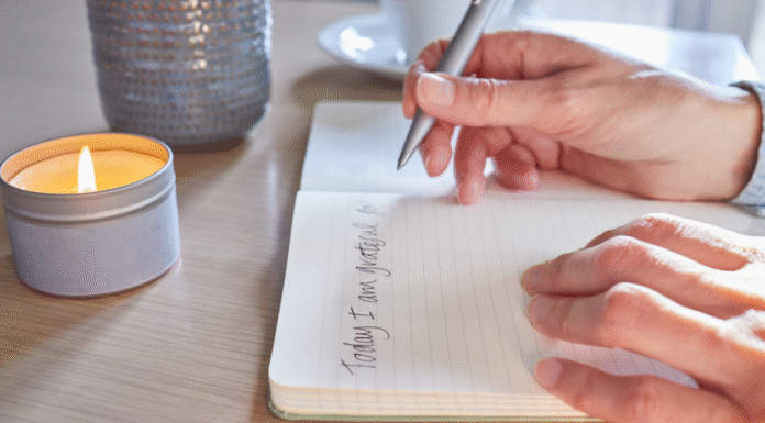 Writing all the things you can be grateful for.