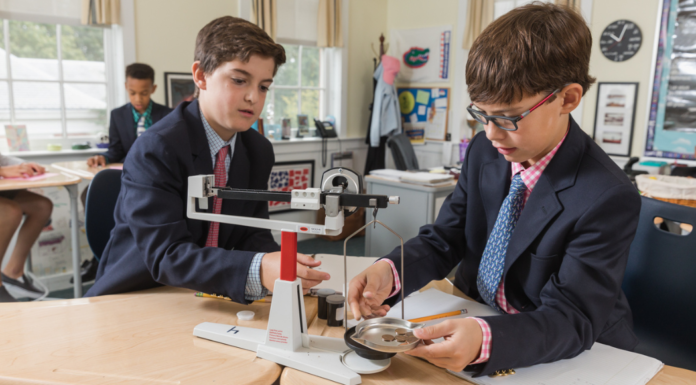 It’s More Than A School, It’s How Boys Learn Best Two boys working on a project at Fairfield Country Day School.