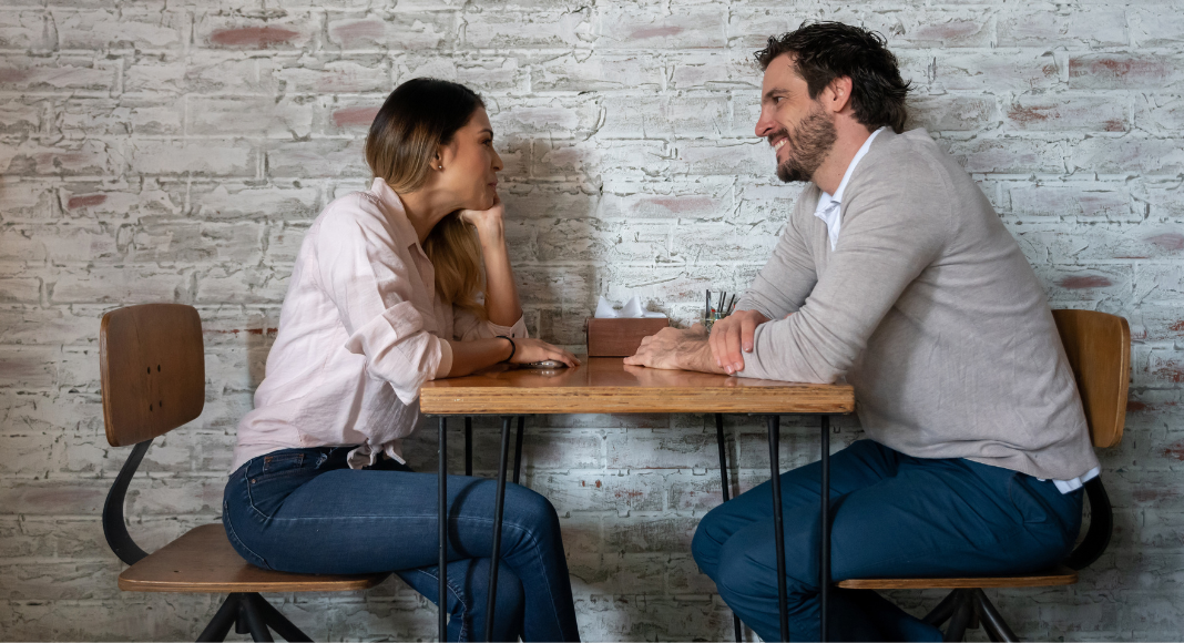 A couple on a date.