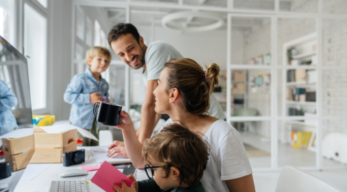 A busy family.