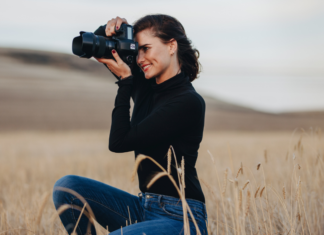 A photographer taking photos.