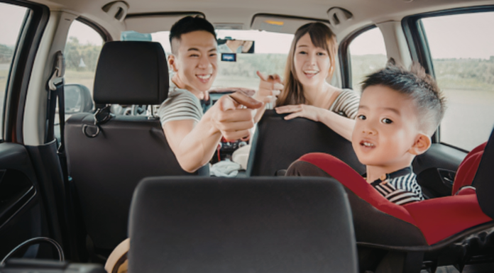A family going on a road trip.